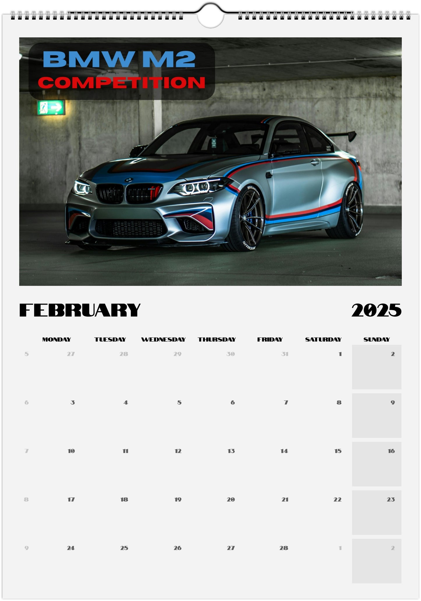 Calendario BMW 2025