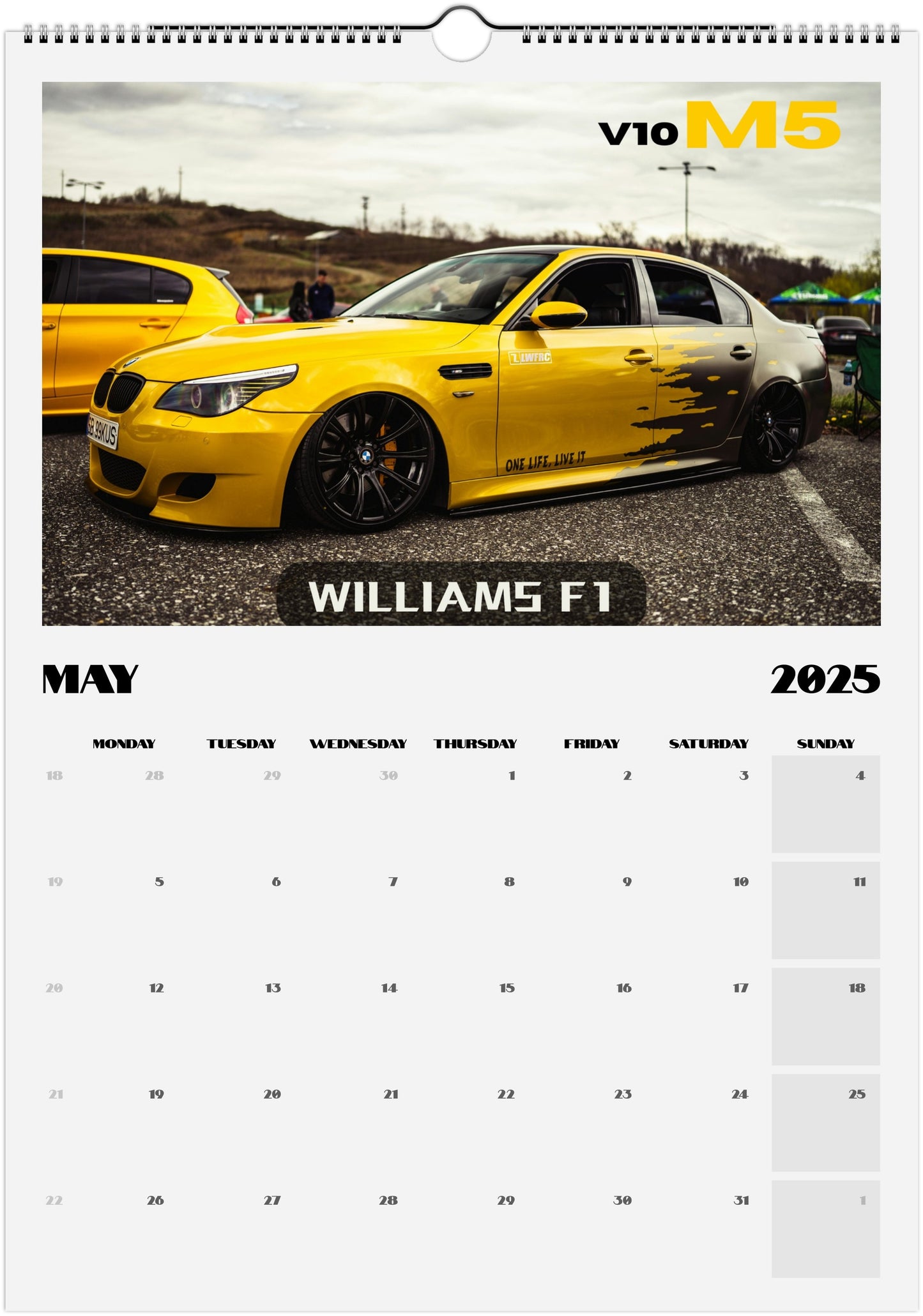 Calendario BMW 2025