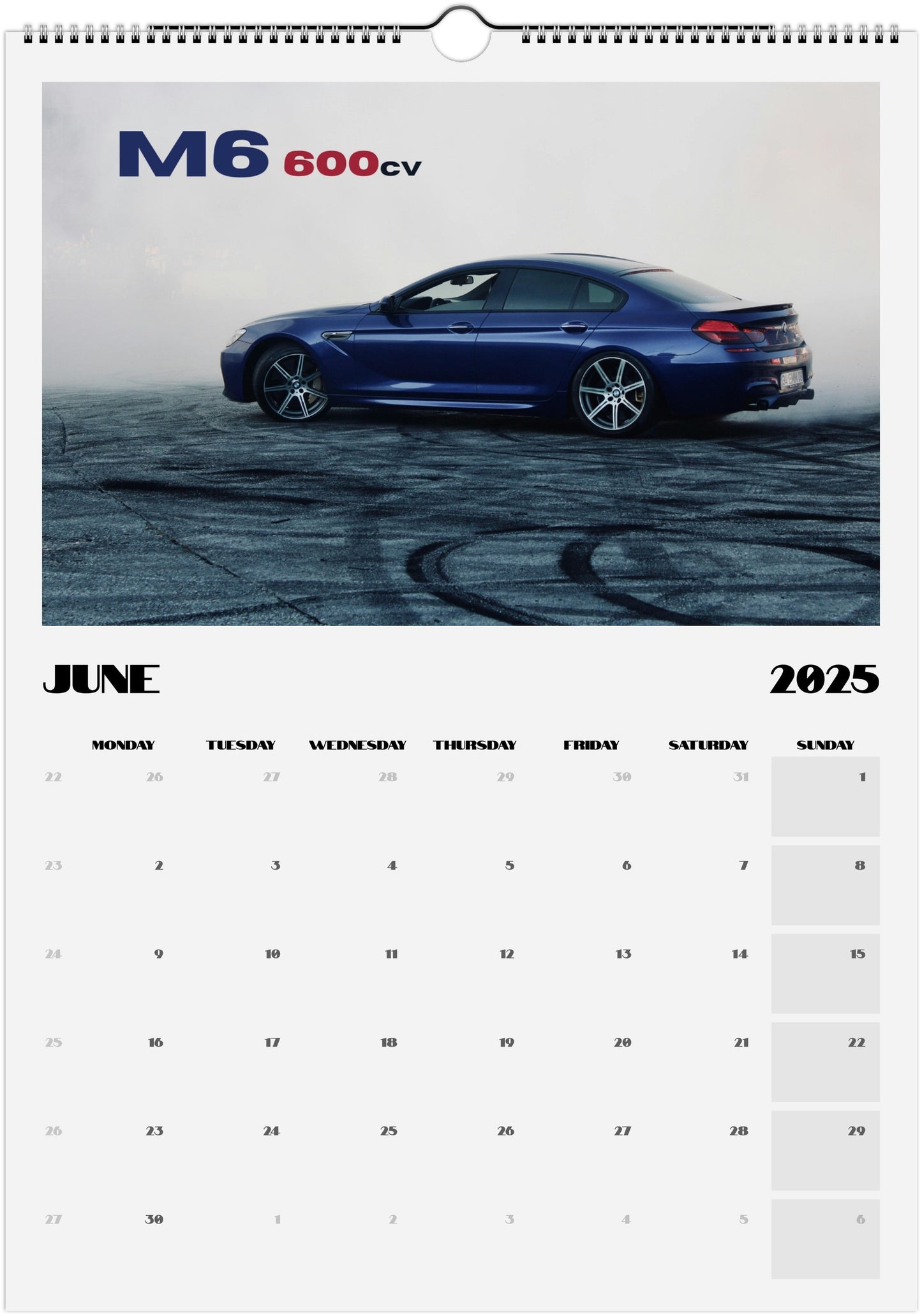 Calendario BMW 2025